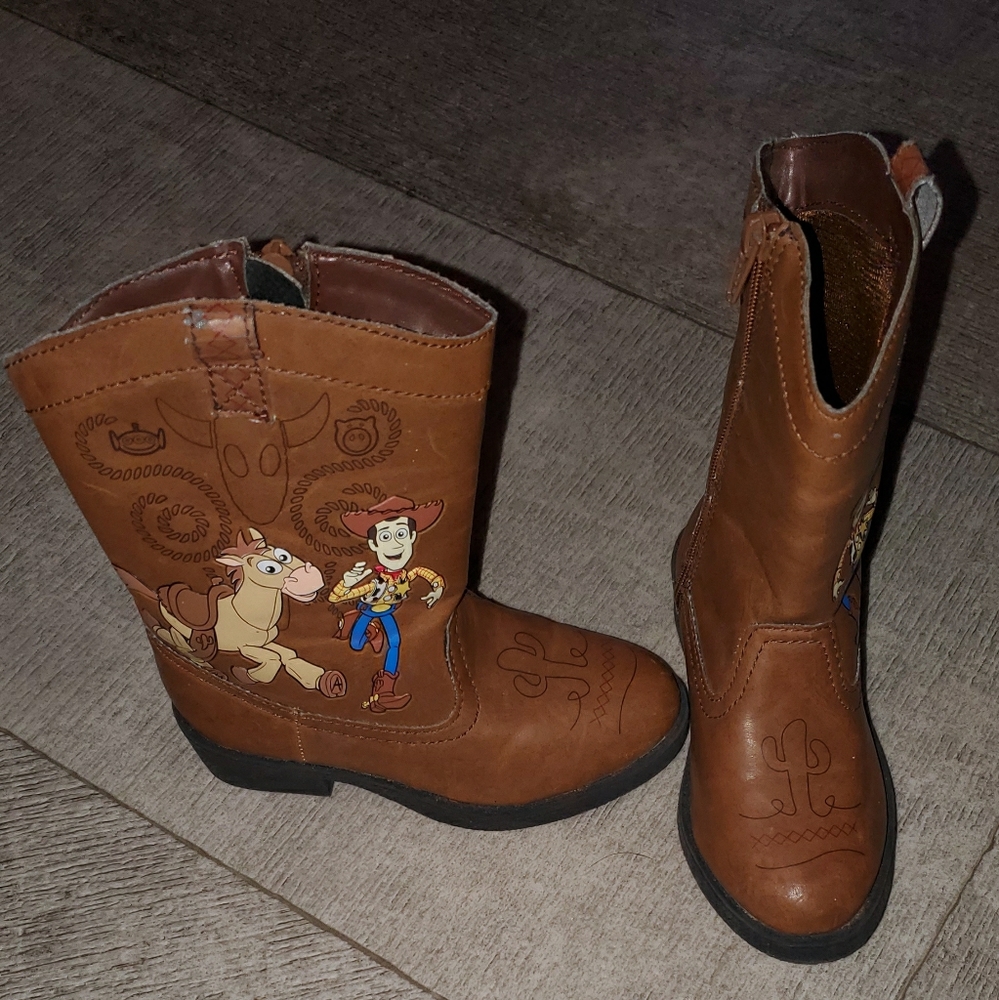 Little kids size 7 Toy Story boots